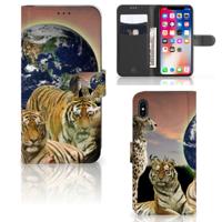Apple iPhone Xs Max | Telefoonhoesje | Met pasjeshouder | Roofdieren