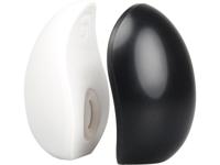 Fackelmann pouring&dispensing set zout- en peperstrooier zwart/wit set van 2