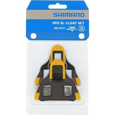 Shimano Schoenplaatjes sm-sh12 spd-sl met 6 graden speling - geel