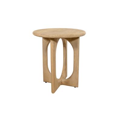 Bijzettafel Ø50, H55, Groovy Naturel