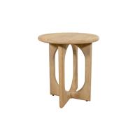 Bijzettafel Ø50, H55, Groovy Naturel