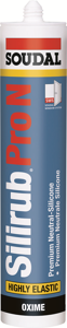 Soudal Silirub PRO N | Premium Siliconenkit | 300 ml | Grijs - 117150