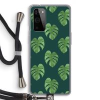 Monstera leaves: OnePlus 9 Pro Transparant Hoesje met koord