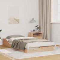 Bedframe Bruin 90 x 190 cm Massief grenenhout
