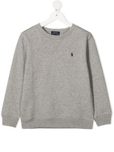 Ralph Lauren Kids sweat à logo brodé - Gris