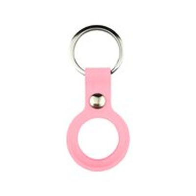AirTag case liquid series - siliconen hoesje met ring - roze