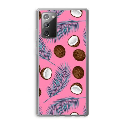 Kokosnoot roze: Samsung Galaxy Note 20 / Note 20 5G Transparant Hoesje