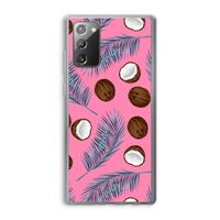 Kokosnoot roze: Samsung Galaxy Note 20 / Note 20 5G Transparant Hoesje Kokosnoot roze: Samsung Galaxy Note 20 / Note 20 5G Transparant Hoesje