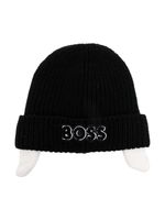 BOSS Kidswear bonnet à logo brodé - Noir - thumbnail