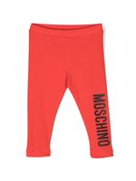 Moschino Kids legging à logo imprimé - Rouge - thumbnail