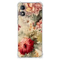 Case voor Motorola Moto E13 Bloemen - thumbnail