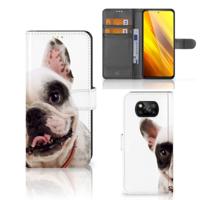 Xiaomi Poco X3 | Poco X3 Pro | Telefoonhoesje | Met pasjeshouder | Franse Bulldog