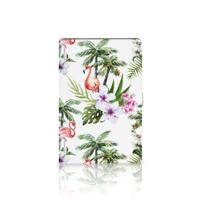 Samsung Galaxy Tab S7 FE | S7+ | S8+ Flip Case Flamingo Palms