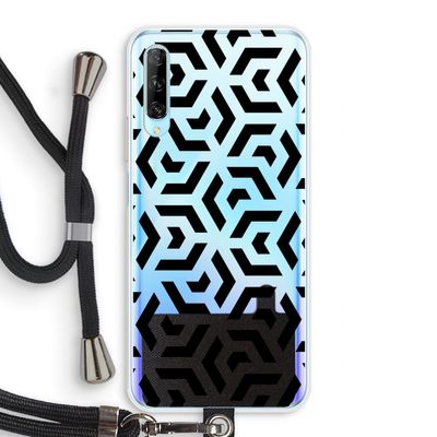 Crazy pattern: Huawei P Smart Pro Transparant Hoesje met koord