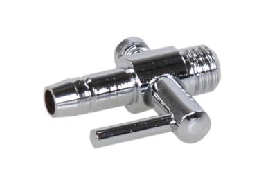 Europond Messing Luchtverdeler 1 Uitgang - Geschikt voor 4mm Slang, Regelbare Kraan