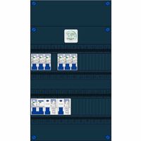 Groepenkast met 6 installatieautomaten 1 hoofdschakelaar 40A en 2 aardlekschakelaars 30mA Kema Keur Groepenkast met 6 installatieautomaten 1 hoofdschakelaar 40A en 2 aardlekschakelaars 30mA Kema Keur
