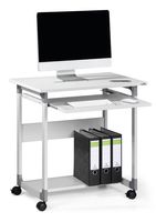 Durable Computertrolley Met wieltjes, In hoogte verstelbaar Hoogte: 550 tot 630 mm (l x b) 534 mm x 750 mm Grijs SYSTEM 75 FH 379610 - thumbnail