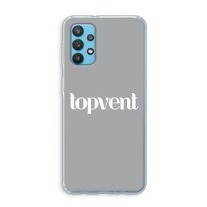 Topvent Grijs Wit: Samsung Galaxy A32 4G Transparant Hoesje