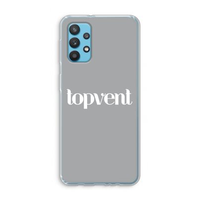 Topvent Grijs Wit: Samsung Galaxy A32 4G Transparant Hoesje