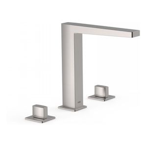 Wastafelkraan Tres Slim | Opbouw | Mengkraan | Hoog model | 2-knops | Vierkant | Rvs look
