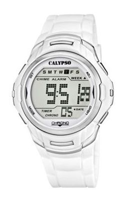 Horlogeband Calypso K5611-1 / K5611-2 / K5611-3 / K5611-4 (BC08084) Kunststof/Plastic Wit 22mm