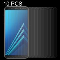 10 stuks voor Galaxy A8 (2018) 0 26 mm 9H oppervlaktehardheid 2.5D gebogen rand gehard glas Screen Protector
