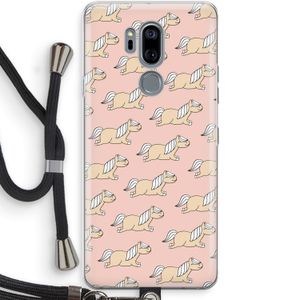 Ponys: LG G7 Thinq Transparant Hoesje met koord
