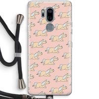 Ponys: LG G7 Thinq Transparant Hoesje met koord Ponys: LG G7 Thinq Transparant Hoesje met koord