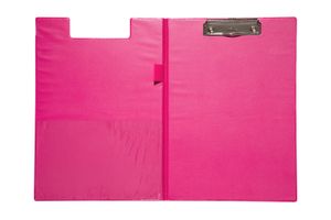 Klembordmap MAUL A4 staand met penlus neon roze