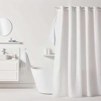 Wafel Douchegordijn - Wit - Polyester - 180 x 200 cm - 12 Haken - UTILITY - TODAY