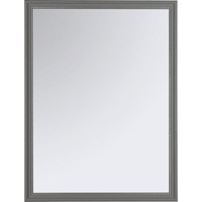 Spiegel - Wandspiegel - Trion Nanino - Grijs - 34x45cm - Spiegelglas - Kunststof