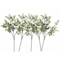 6x stuks kunstplant Eucalyptus takken 65 cm grijs/groen - thumbnail