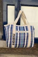 Isabel Marant shopper Darwen PP0021FA-A1X17M turquoise/chalk tuck