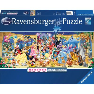Disney groepsfoto panorama puzzel, 1000 stukjes
