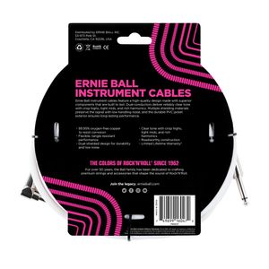 Ernie Ball 6047 Classic Instrument Cable, 6 meter, wit