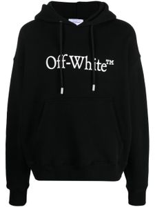 Off-White hoodie Big Bookish Skate en coton - Noir