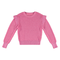 Vinrose Meisjes sweater - Roze carnation - thumbnail