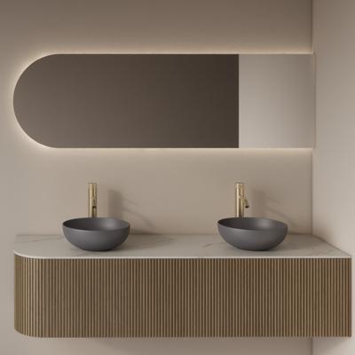 Spiegel Gliss Design Zelus Rechts met Indirecte LED Verlichting en Verwarming 100x60 cm