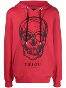 Philipp Plein hoodie Skull à imprimé graphique - Rouge