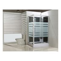 Xellanz Thermo complete douchecabine rechts 120x90x218 aluminium chroom profielen