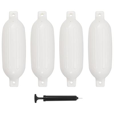 VidaXL Bootstootkussens 4 st 58,5x16,5 cm pvc wit