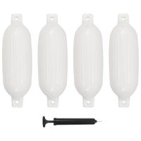 VidaXL Bootstootkussens 4 st 58,5x16,5 cm pvc wit