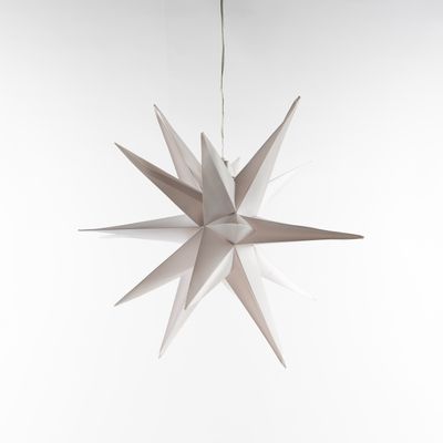 White 3D Star 35 cm en 10Led Warm White en 1,5M Transpar Anna's Collection - Annas collection White 3D Star 35 cm en 10Led Warm White en 1,5M Transpar Anna's Collection - Annas collection