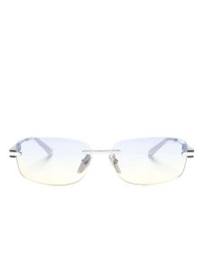 Prada Eyewear lunettes de soleil rectangulaires - Argent