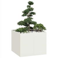 Plantenbak 100x100x80 cm staal wit Plantenbak 100x100x80 cm staal wit
