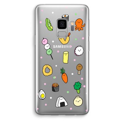 Happy bento friends: Samsung Galaxy S9 Transparant Hoesje