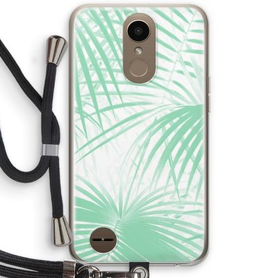 Palmbladeren: LG K10 (2017) Transparant Hoesje met koord
