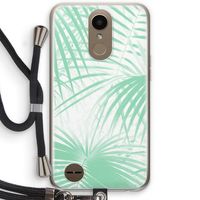 Palmbladeren: LG K10 (2017) Transparant Hoesje met koord