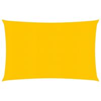 Zonnezeil 160 g/m rechthoekig 3,5x4,5 m HDPE geel