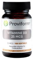 Proviform Vitamine D3 25mcg (100 Softgels) - thumbnail